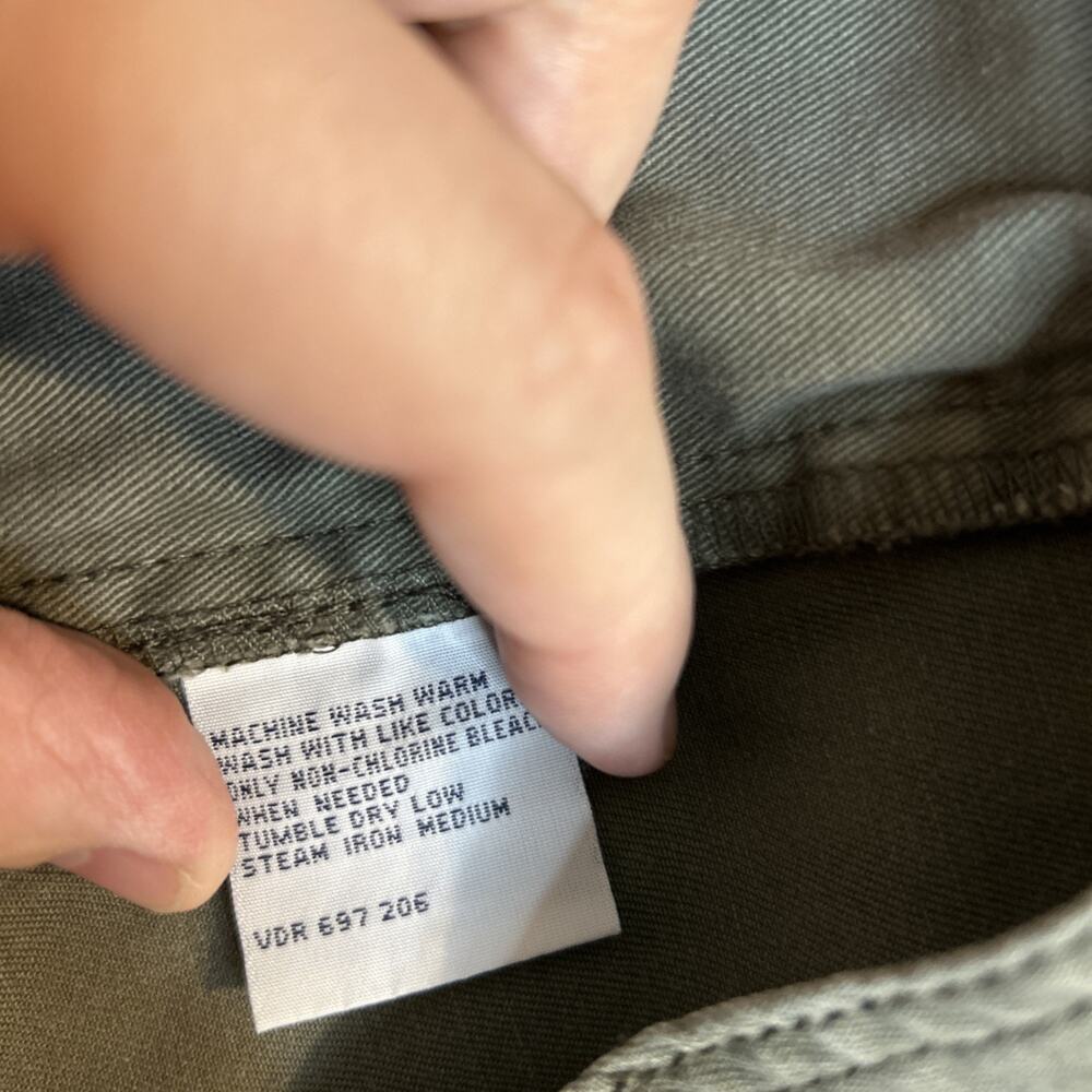 Vintage Nautical Mens Cargo Shorts Size 38 Green Cotton Y2K Skater Grunge - Picture 11 of 12